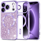 Husă Techsuit Luxury Glitter MagSafe iPhone 18 Pro / 17 Pro – Mov deschis – imagine 11