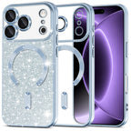 Husă Techsuit Luxury Glitter MagSafe iPhone 18 Pro / 17 Pro – Albastru deschis – imagine 9