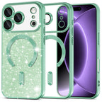 Husă Techsuit Luxury Glitter MagSafe iPhone 18 Pro / 17 Pro – Verde deschis – imagine 5