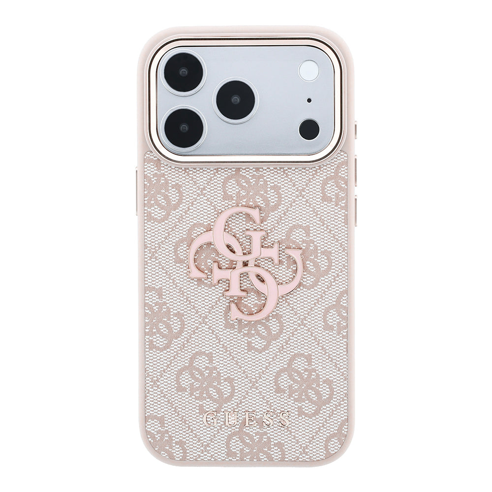 Husă Guess iPhone 17 Pro Hardcase 4G Big Resin Logo, roz – imagine 2