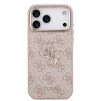 Husă Guess iPhone 17 Pro Hardcase 4G Big Classic Logo, roz – imagine 3