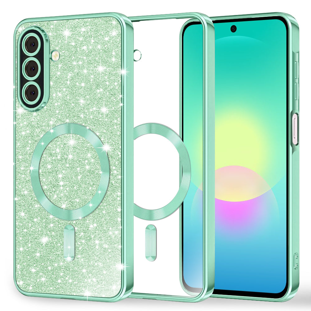 Husă Techsuit Luxury Glitter MagSafe Galaxy A27 5G – Verde deschis – imagine 7