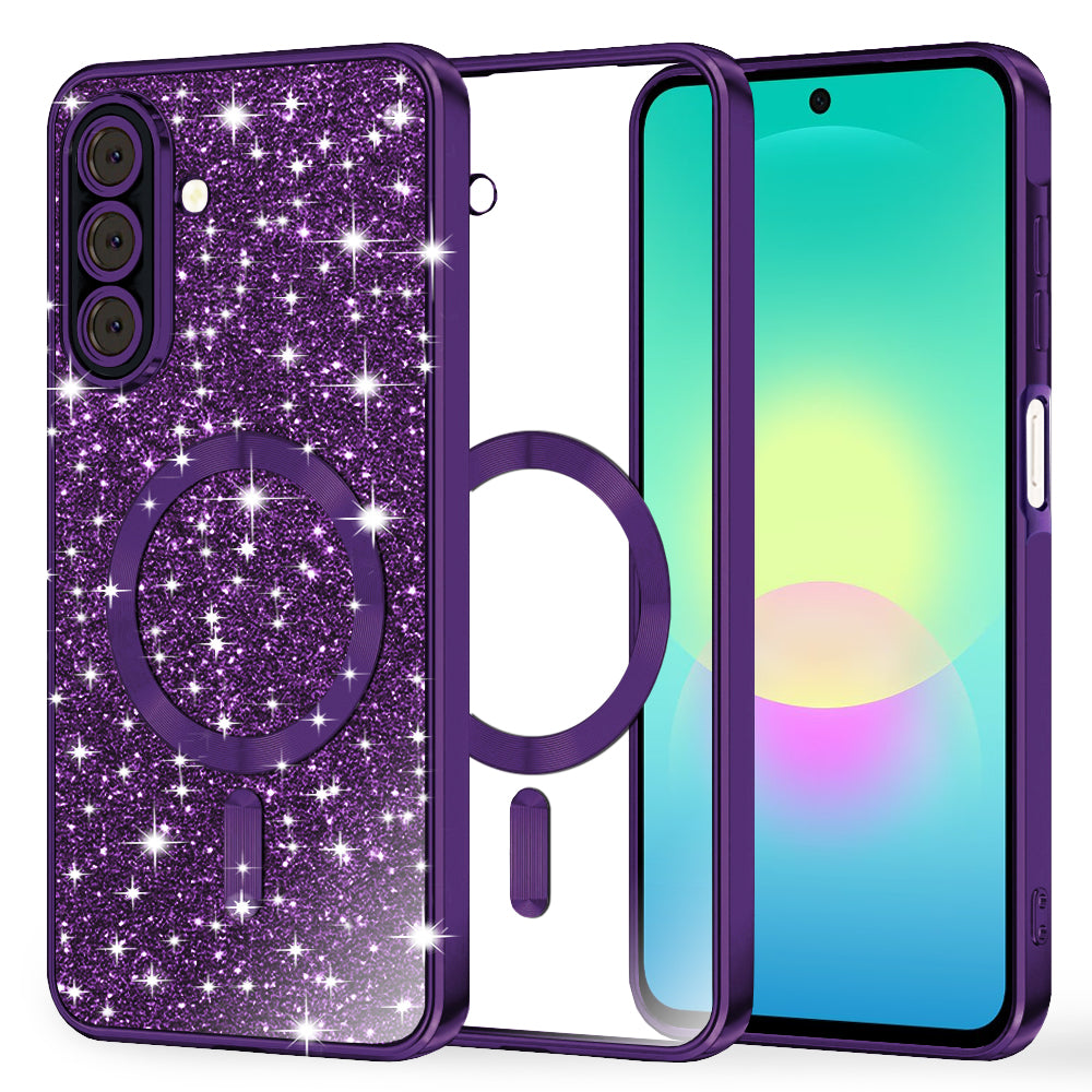 Husă Techsuit Luxury Glitter MagSafe Galaxy A27 5G – Mov închis – imagine 9