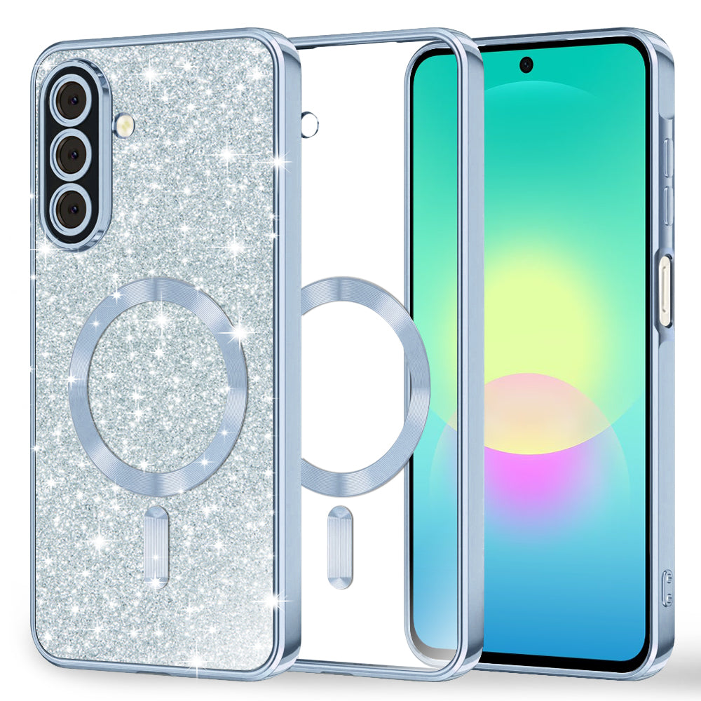 Husă Techsuit Luxury Glitter MagSafe Galaxy A27 5G – Albastru deschis – imagine 10
