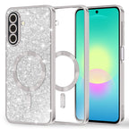 Husă Techsuit Luxury Glitter MagSafe Galaxy A27 5G – Argintiu – imagine 2