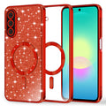Husă Techsuit Luxury Glitter MagSafe Galaxy A27 5G – Roșu – imagine 1
