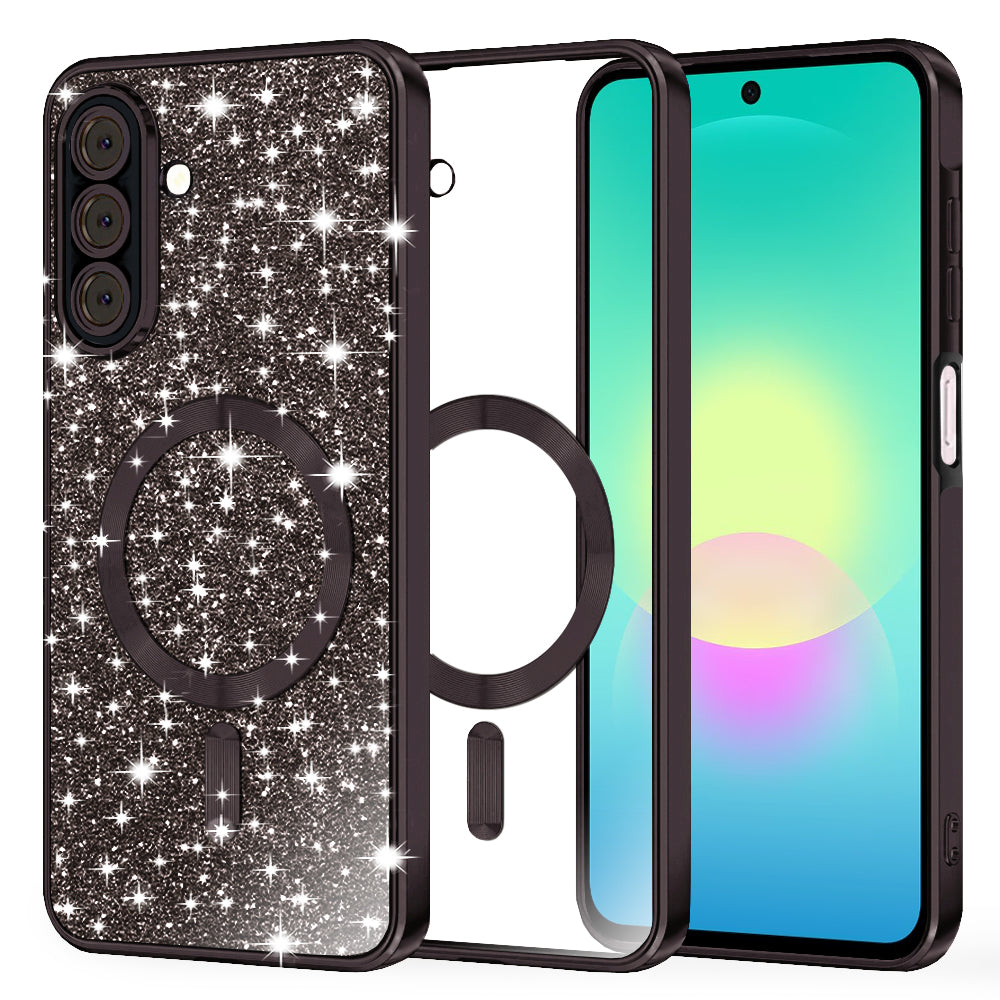 Husă Techsuit Luxury Glitter MagSafe Galaxy A27 5G – Negru – imagine 4
