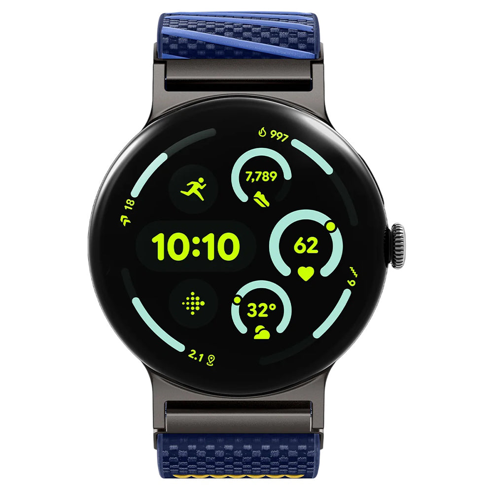 Curea din nailon Spigen Lite Fit X Google Pixel Watch 5 / 4 / 3 / 2 / 1 (41 mm) – Bleumarin (Blueberry Navy) – imagine 9