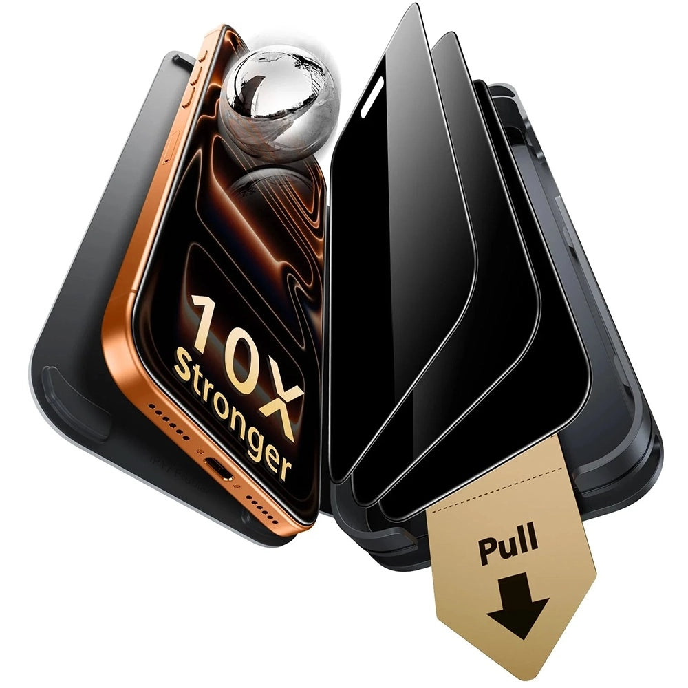 Folie privacy ESR Armorite Pro UltraFit iPhone 18 Pro Max, 3 buc. – imagine 1 din 1