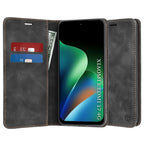 Husă Xiaomi Redmi 17 4G / Redmi 17 5G flip Techsuit Confy Cover, negru – imagine 1
