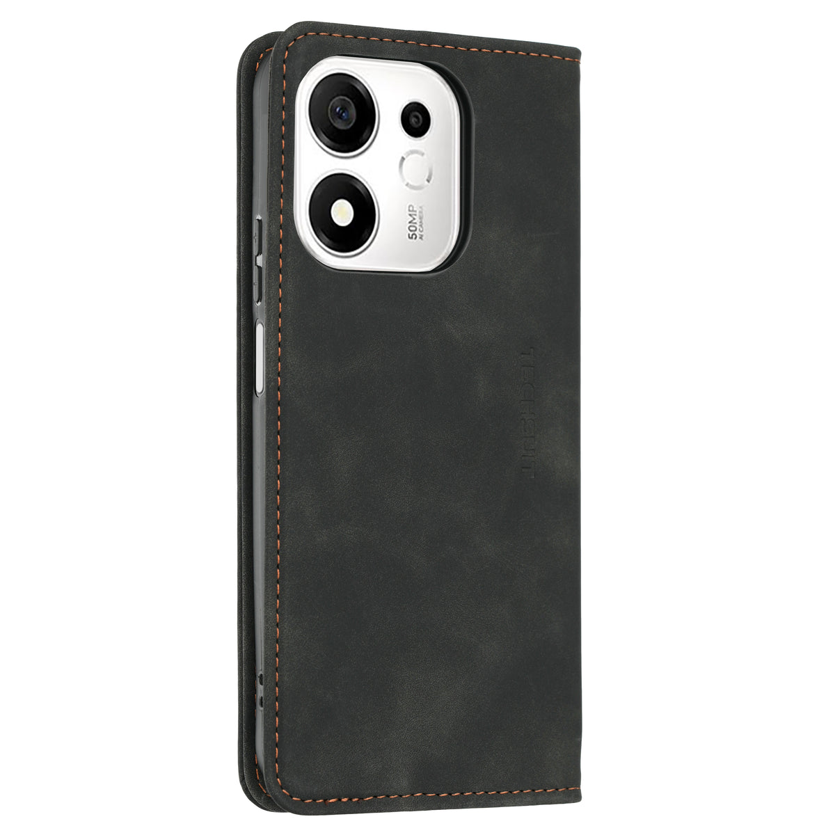 Husă Honor 600 Smart flip Techsuit Confy Cover, negru – imagine 3