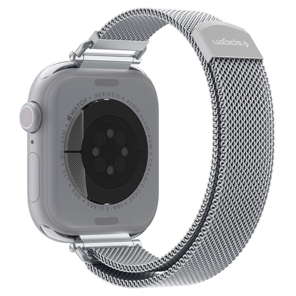 Curea din oțel inoxidabil Spigen WBM4, plasă cu închidere magnetică Apple Watch 38 / 40 / 41 / 42 mm – imagine 3