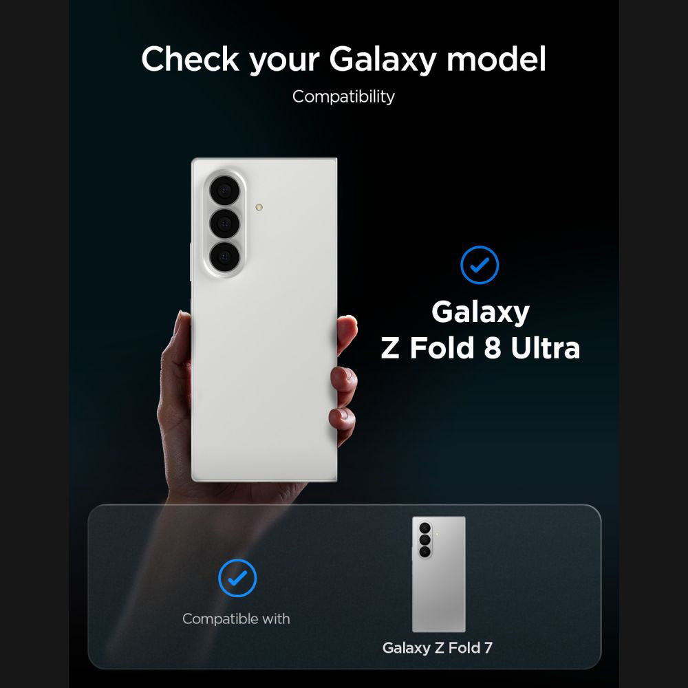 Folie de sticlă privacy Spigen Glas.tR EZ Fit Pro HD pentru Samsung Galaxy Z Fold7 / Z Fold8 Ultra – 2 folii – imagine 14
