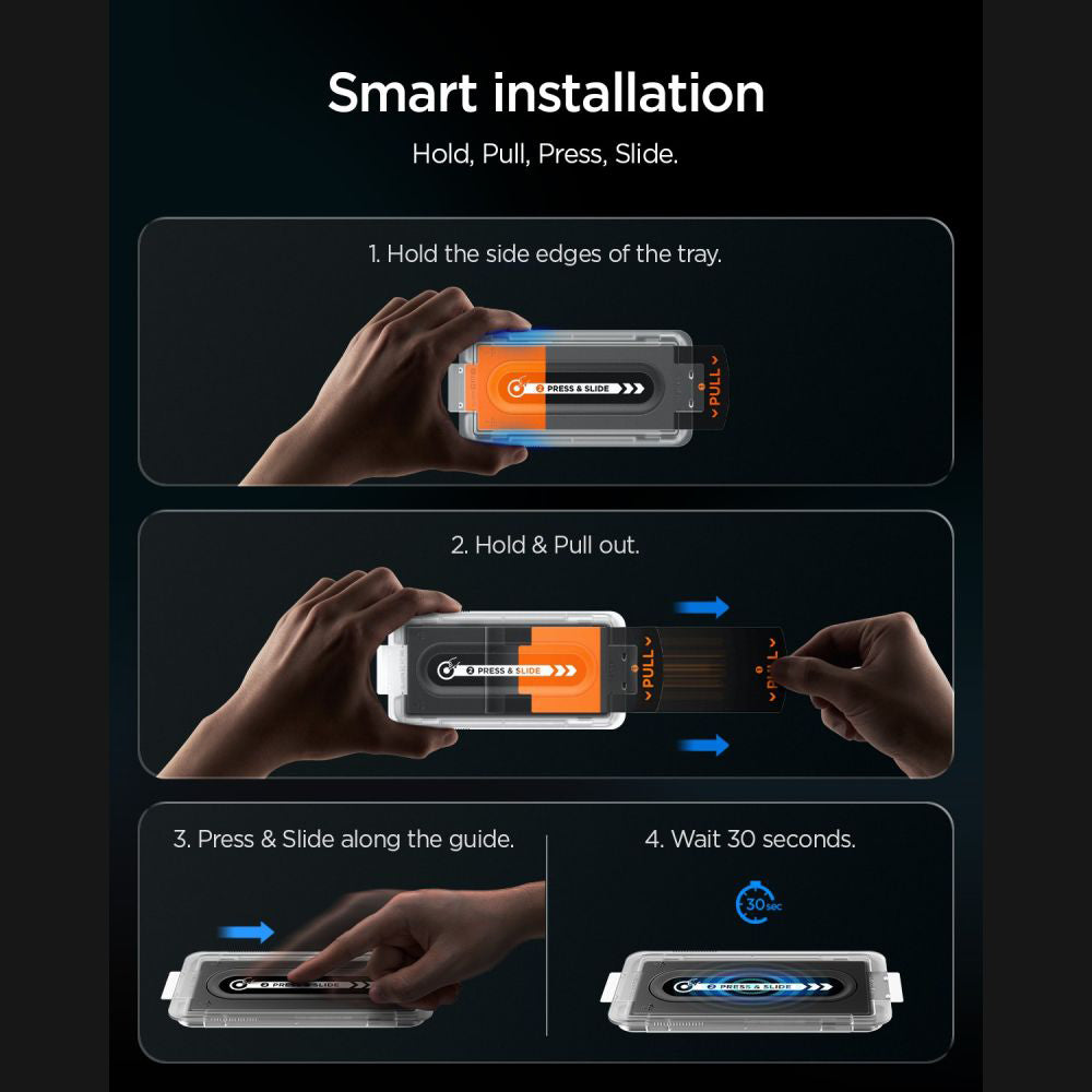 Folie de sticlă privacy Spigen Glas.tR EZ Fit Pro HD pentru Samsung Galaxy Z Fold7 / Z Fold8 Ultra – 1 folie – imagine 6