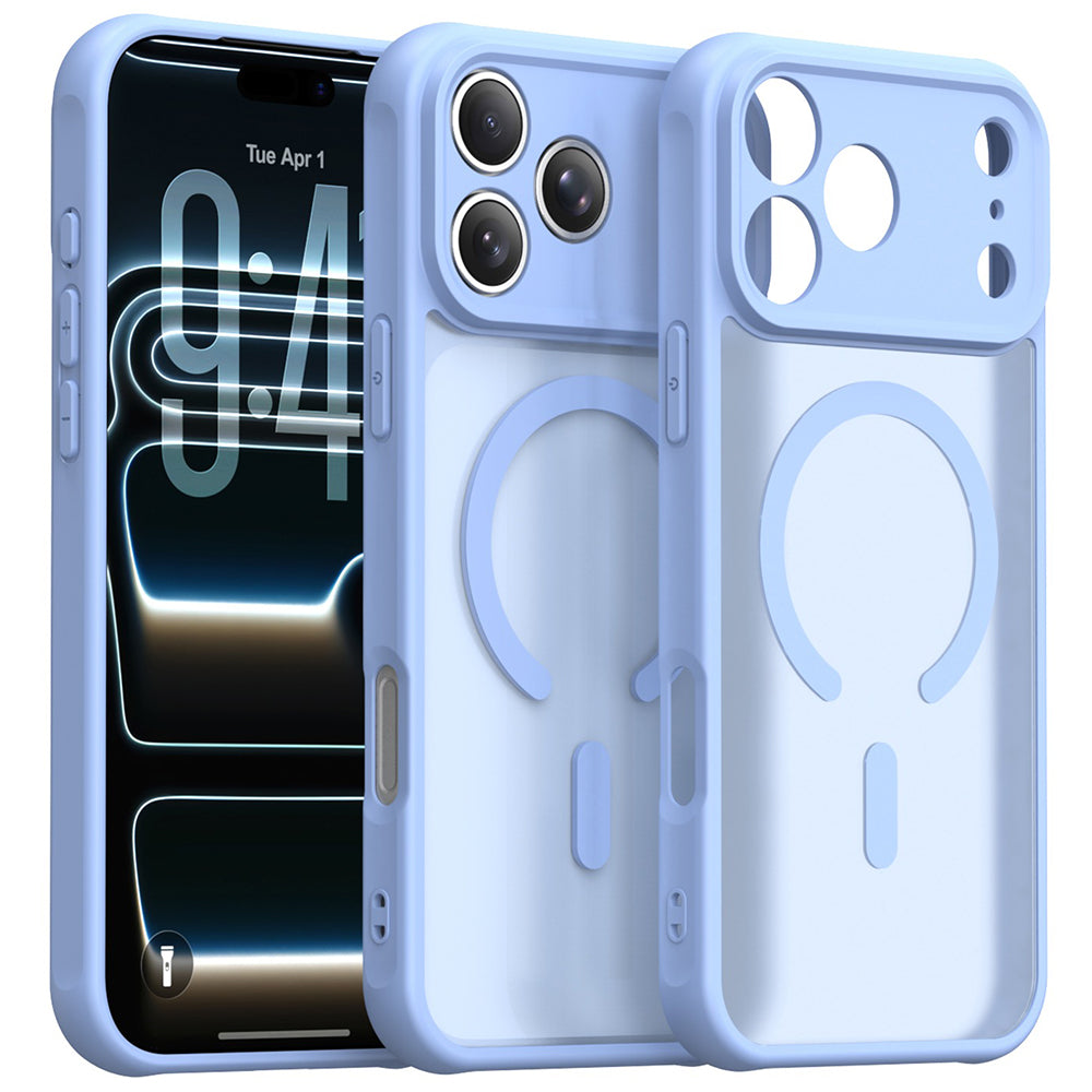 Husă Techsuit HaloFrost II MagSafe iPhone 18 Pro Max / 17 Pro Max – Albastru deschis – imagine 22