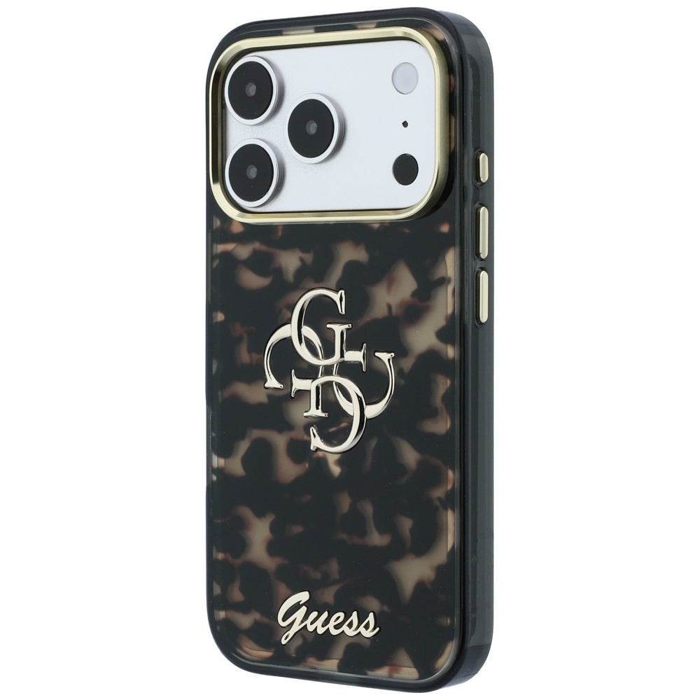 Husă Guess iPhone 17 Pro IML 4G Metal Script, model țestoasă – imagine 4