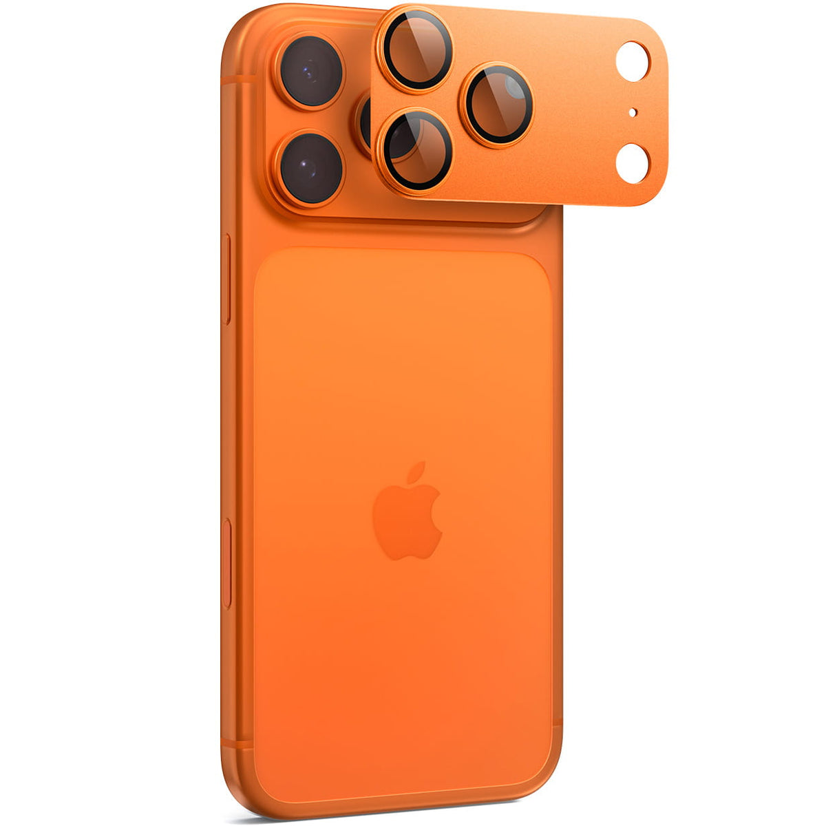 Protecție cameră Spigen Optik.tR EZ Fit Pro XL iPhone 17 Pro Max – Portocaliu – imagine 7 din 11
