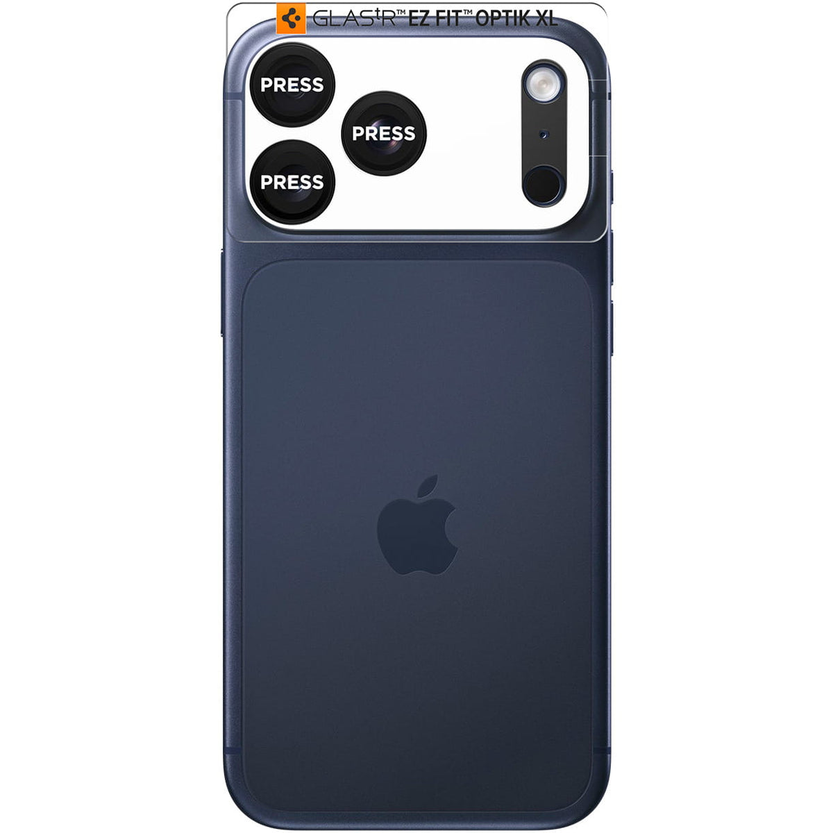 Protecție cameră Spigen Optik.tR EZ Fit Pro XL pentru iPhone 17 Pro – Negru – imagine 4