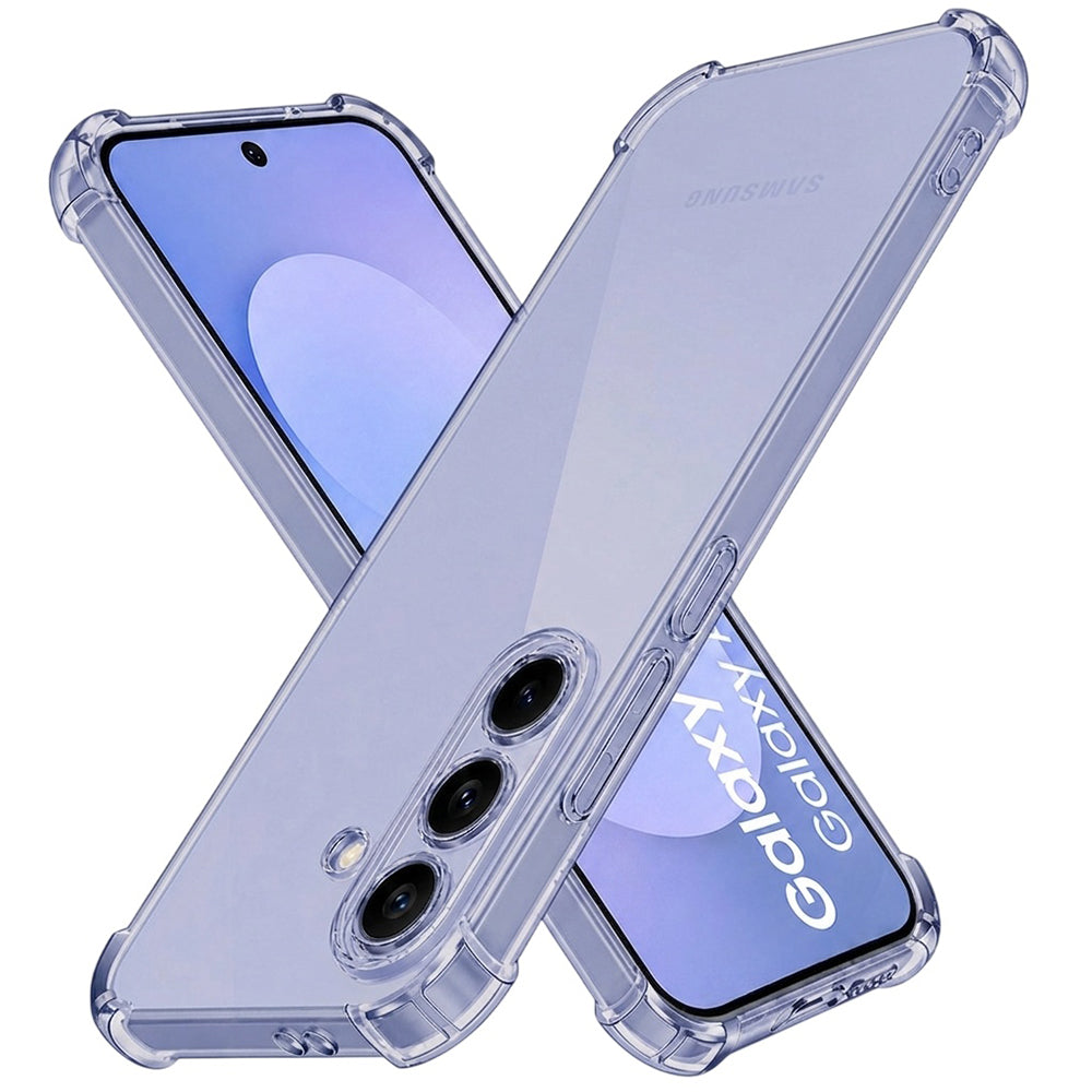Husă transparentă Techsuit Shockproof Clear Silicone Galaxy S26 FE – Negru fumuriu – imagine 2