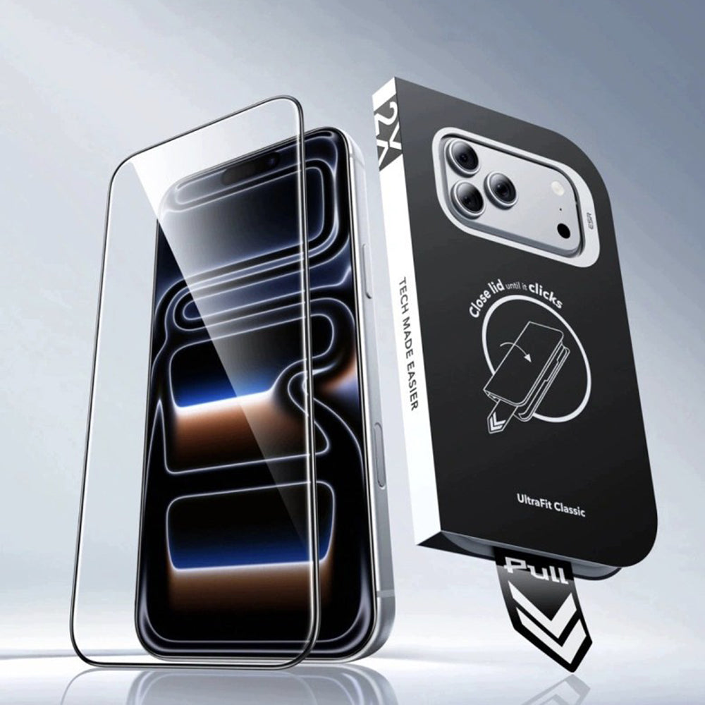 Folie sticlă ESR UltraFit Classic iPhone 18 / 17 Pro Max, 2 buc. – imagine 2 din 5