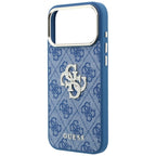 Husă Guess iPhone 17 Pro Hardcase 4G Big Strass Logo, albastru – imagine 5