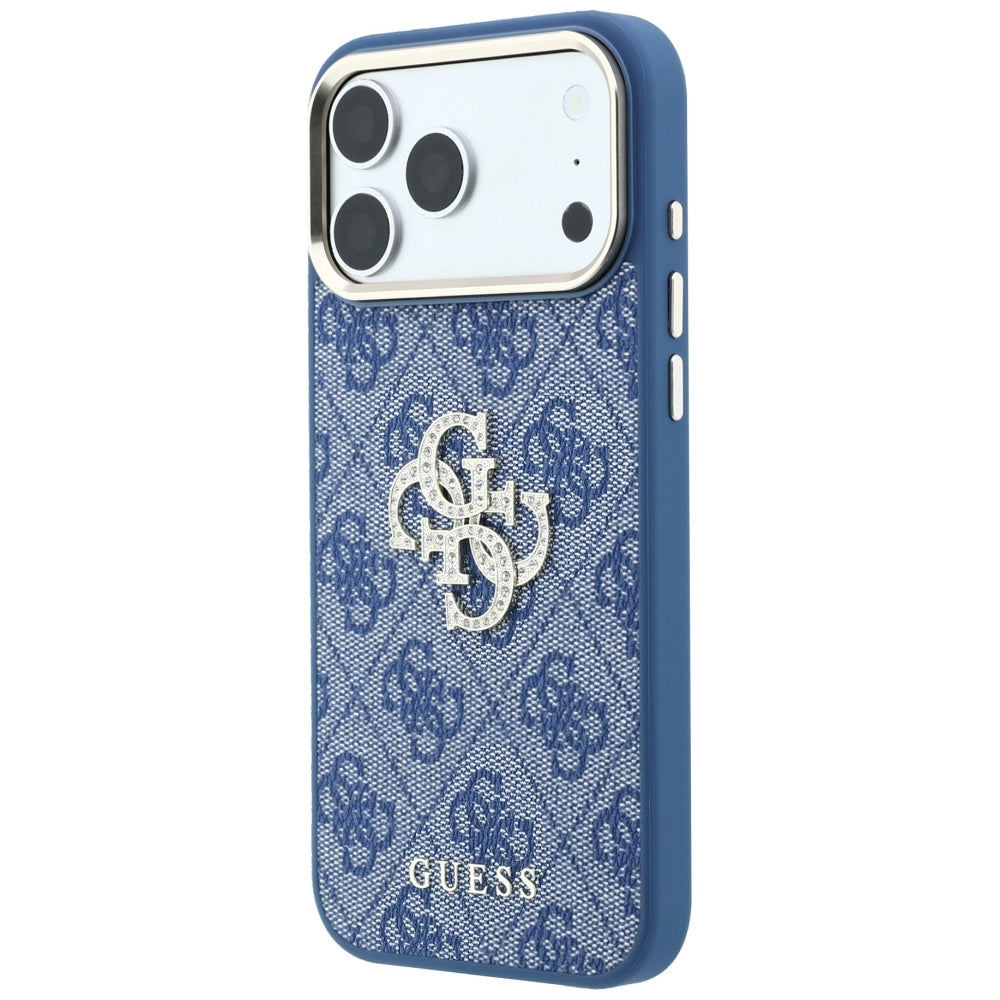 Husă Guess iPhone 17 Pro Hardcase 4G Big Strass Logo, albastru – imagine 2