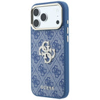 Husă Guess iPhone 17 Pro Hardcase 4G Big Strass Logo, albastru – imagine 2