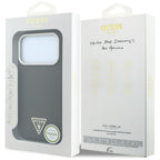 Husă Guess iPhone 17 Pro Kevlar Triangle Logo MagSafe, maro – imagine 7