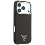 Husă Guess iPhone 17 Pro Kevlar Triangle Logo MagSafe, maro – imagine 4
