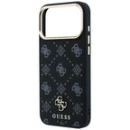 Husă Guess iPhone 17 Pro Peony 4G Small Logo MagSafe, negru – imagine 5