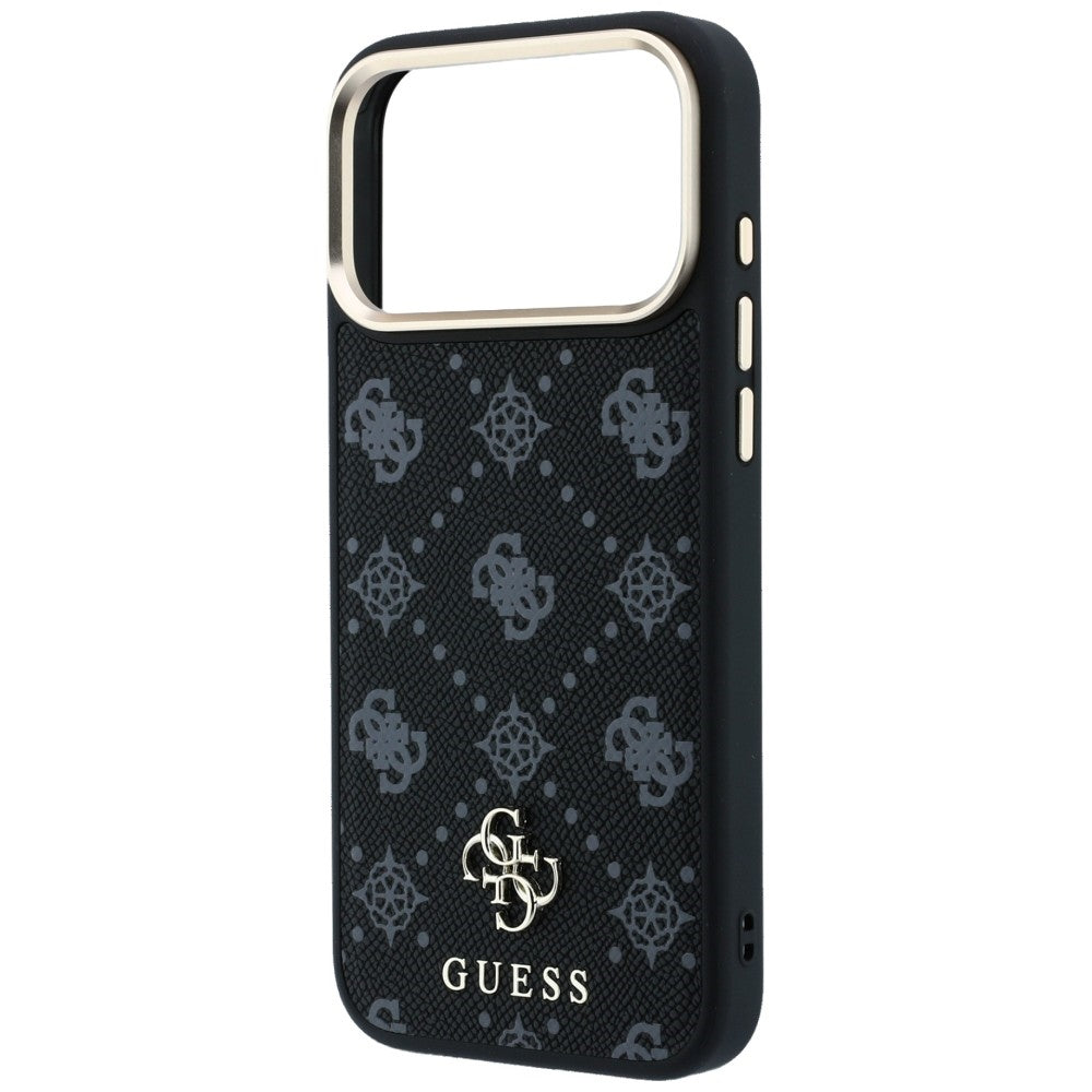 Husă Guess iPhone 17 Pro Peony 4G Small Logo MagSafe, negru – imagine 5