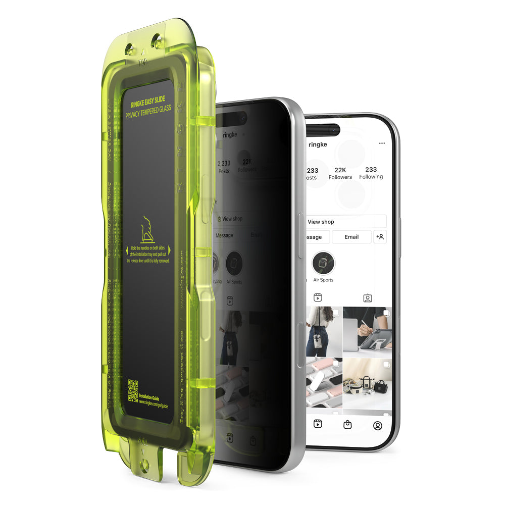 Folie privacy Ringke Easy Slide iPhone 18 Pro, 2 buc. – imagine 2 din 7