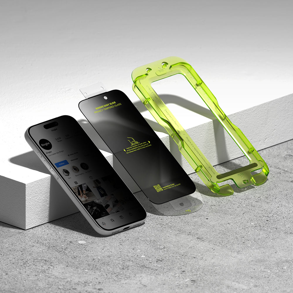Folie privacy Ringke Easy Slide iPhone 18 Pro, 2 buc. – imagine 5 din 7
