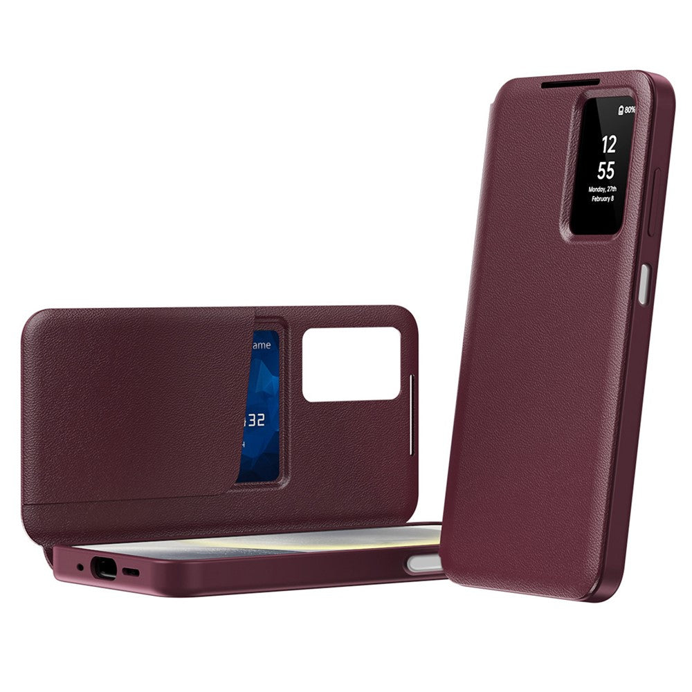 Husă flip Techsuit SmartView Galaxy A27 5G – Roșu – imagine 6
