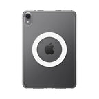 Husă Spigen Ultra Hybrid MagFit iPad mini – Transparent cu inel alb – imagine 3