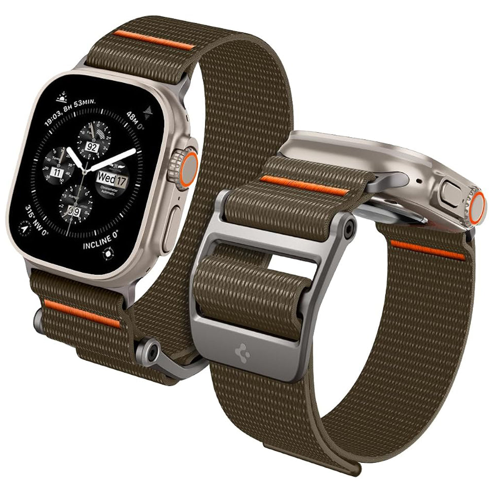 Curea Spigen DuraPro Flex Apple Watch 44 / 45 / 46 / 49 mm – Kaki – imagine 15