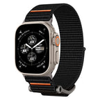 Curea Spigen DuraPro Flex Apple Watch 44 / 45 / 46 / 49 mm – Negru cu portocaliu – imagine 4