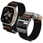 Curea Spigen DuraPro Flex Apple Watch 44 / 45 / 46 / 49 mm – Negru cu portocaliu – imagine 1