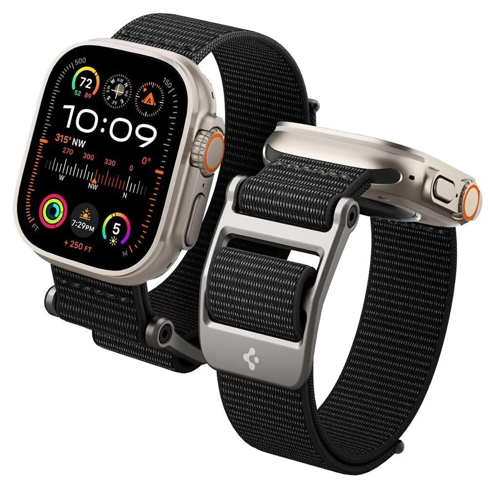 Curea Spigen DuraPro Flex Apple Watch 44 / 45 / 46 / 49 mm – Negru – imagine 8