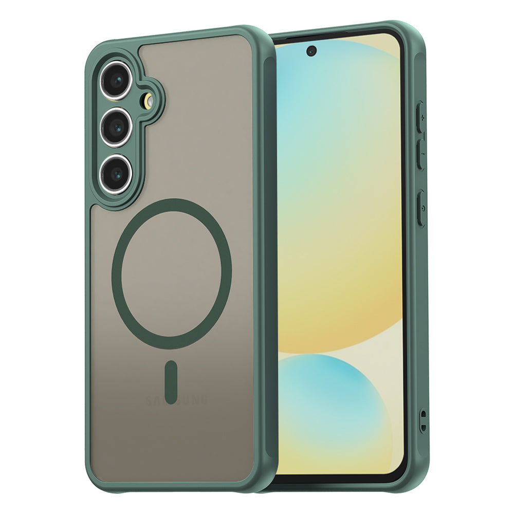 Husă Techsuit HaloFrost II MagSafe Galaxy S24 FE – Verde – imagine 3