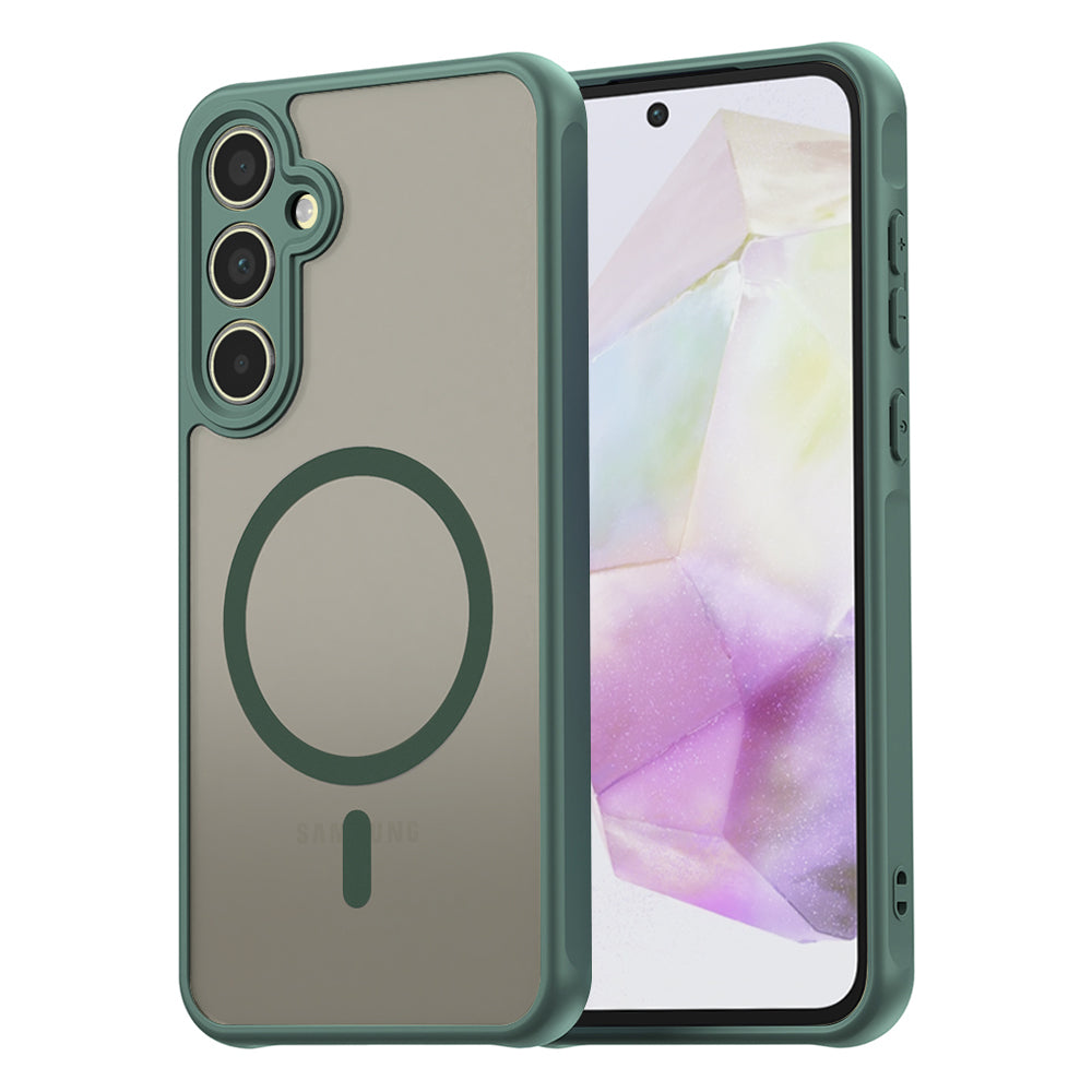 Husă Techsuit HaloFrost II MagSafe Galaxy A35 5G – Verde – imagine 5