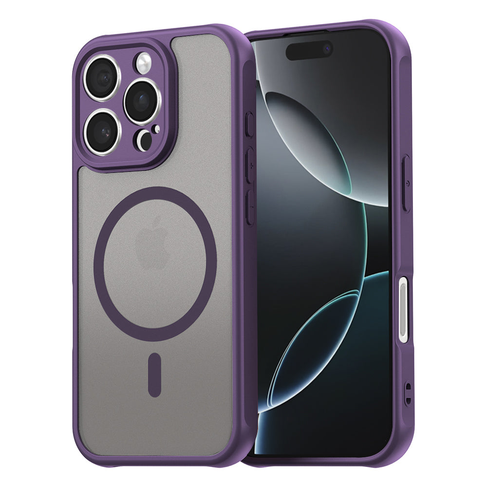 Husă Techsuit HaloFrost II MagSafe iPhone 16 Pro – Mov – imagine 3