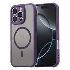 Husă Techsuit HaloFrost II MagSafe iPhone 16 Pro – Mov – imagine 3