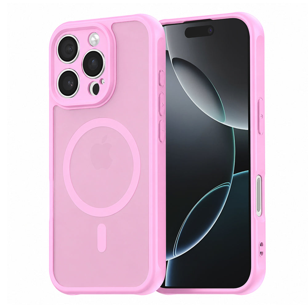Husă Techsuit HaloFrost II MagSafe iPhone 16 Pro – Roz – imagine 1