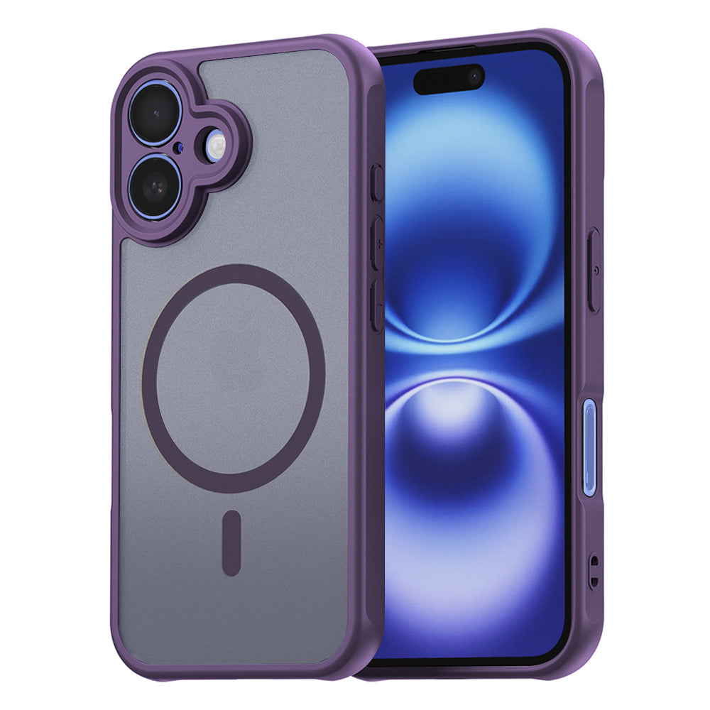 Husă Techsuit HaloFrost II MagSafe iPhone 16 – Mov – imagine 1