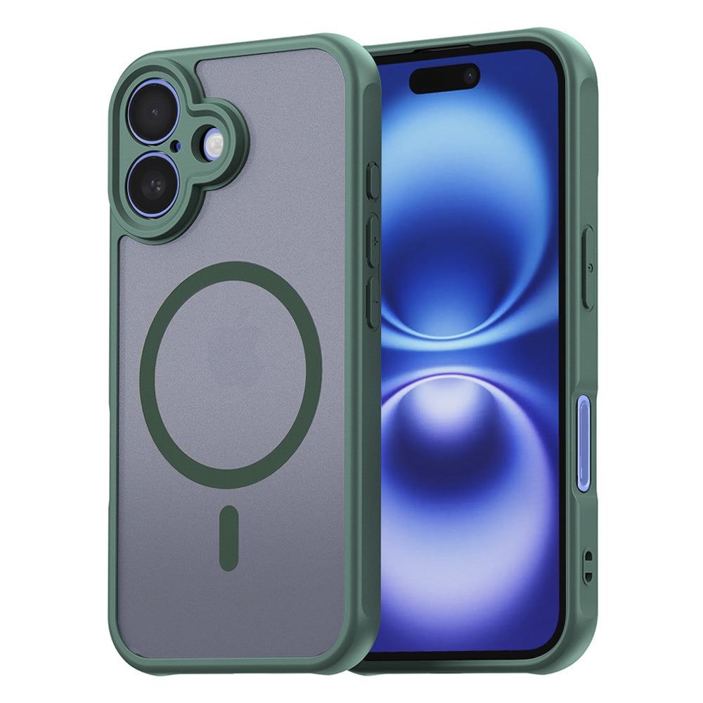 Husă Techsuit HaloFrost II MagSafe iPhone 16 – Verde – imagine 3