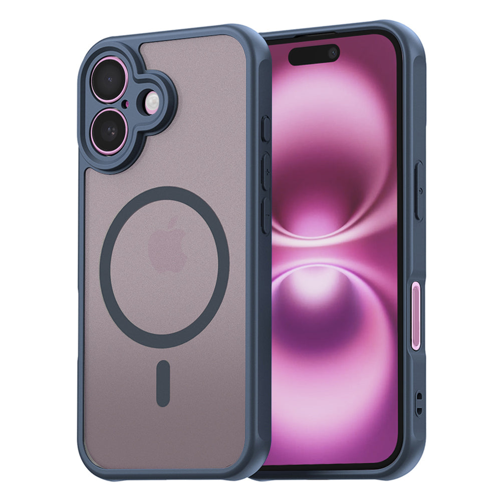 Husă Techsuit HaloFrost II MagSafe iPhone 16 Plus – Bleumarin – imagine 5