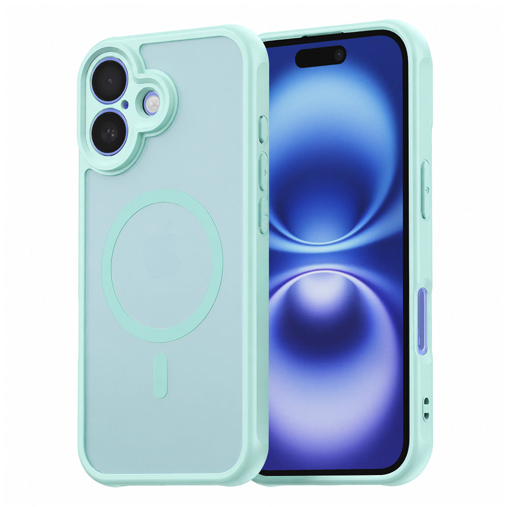 Husă Techsuit HaloFrost II MagSafe iPhone 16 – Verde mentă – imagine 13