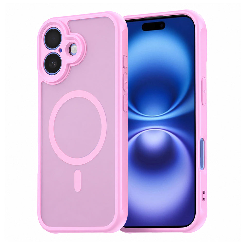 Husă Techsuit HaloFrost II MagSafe iPhone 16 – Roz – imagine 7