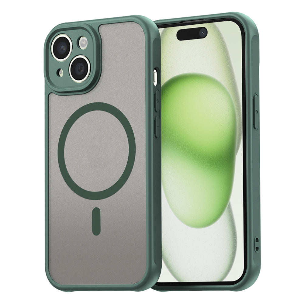 Husă Techsuit HaloFrost II MagSafe iPhone 15 Plus – Verde – imagine 3